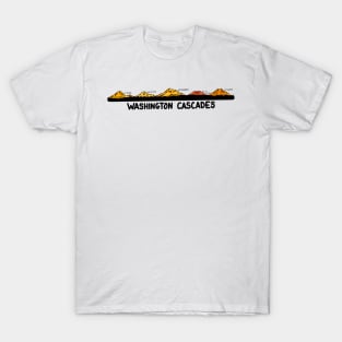 Washington Cascades - Baker, Glacier Peak, Rainier, St. Helens, Adams T-Shirt